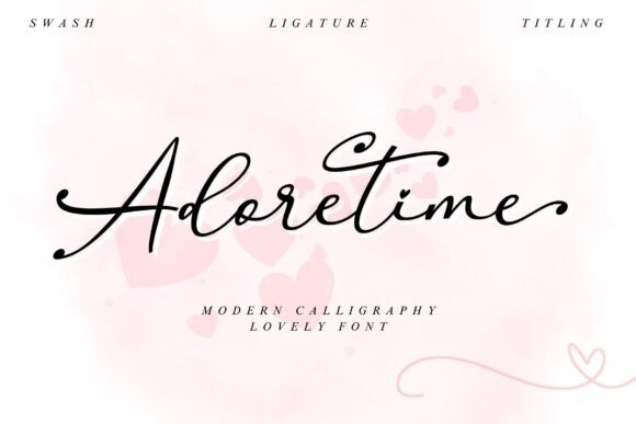 Adoretime: A Captivating Handwritten Font