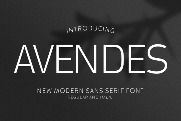 Avendes: A Modern Sans Serif for Web Design