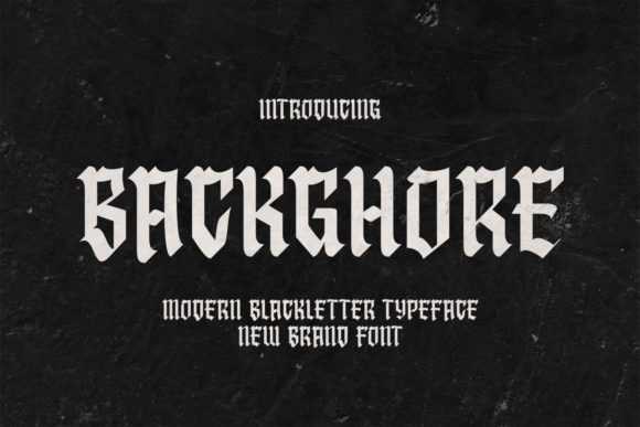 Backghore Font for Business Branding