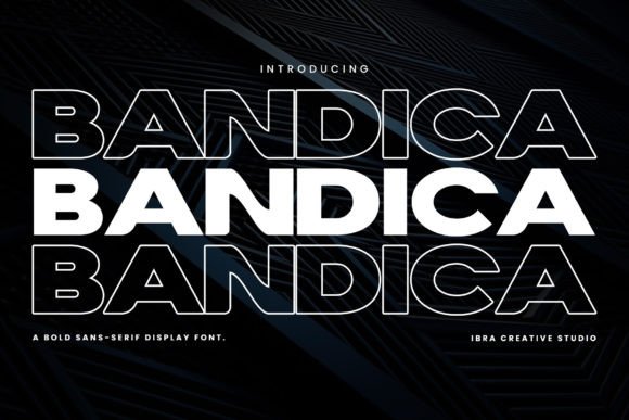 Bandica: A Bold Sans Serif for Creative Projects