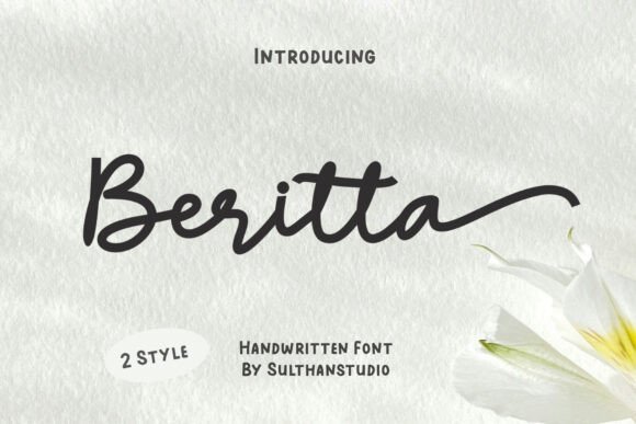 Beritta: A Handwritten Font for Professional Branding