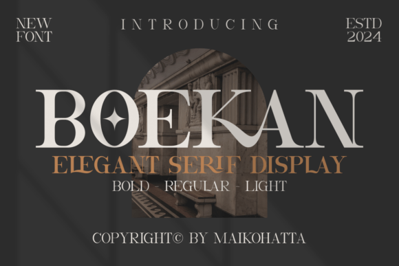 Boekan: A Luxurious Serif Font for Business