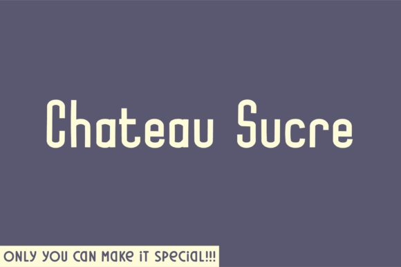 Chateau Sucre Font for Crafters