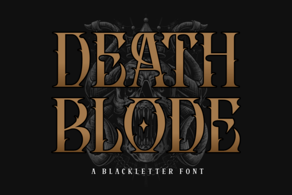Death Blode Font for Bold Design