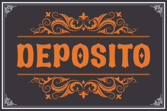Deposito: A Bold Font for Creative Projects