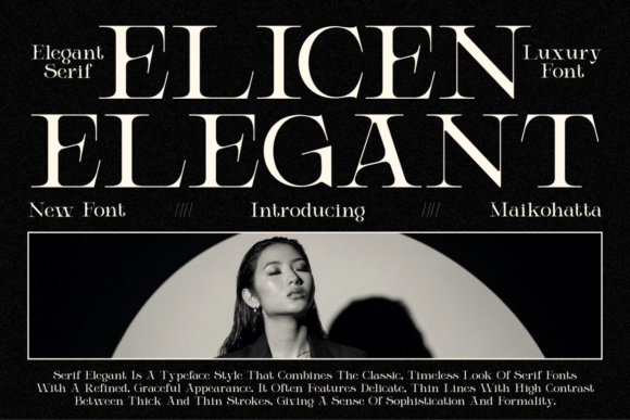 Elicen: Elegant Serif Font