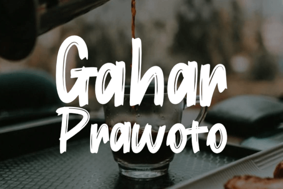 Gahar Prawoto: A Handwritten Font for Impactful Campaigns