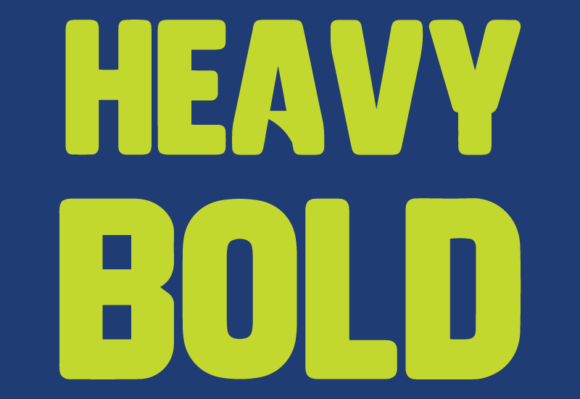 Heavy Bold Font for Business