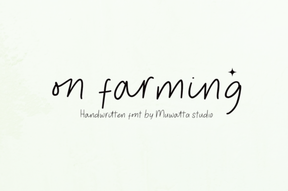On Farming Font for Authentic Branding