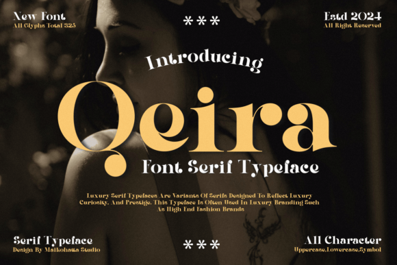 Qeira: A Luxurious Serif Font for Crafters