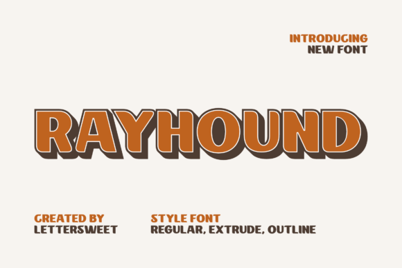 Rayhound: A Bold Font for Creative Makers