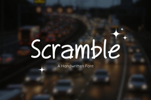 Scramble: A Creative Font for Impactful Campaigns