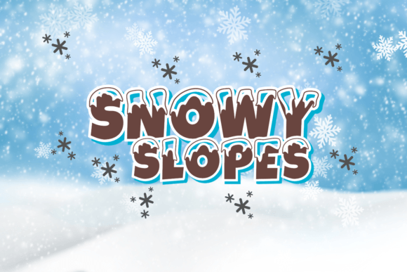 Snowy Slopes: A Winter Font for Editorial Magic