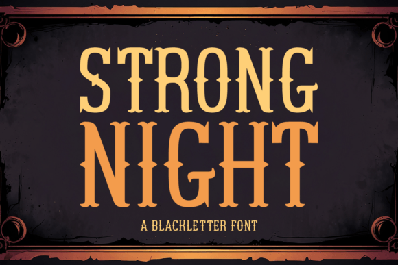 Strong Night Font Review