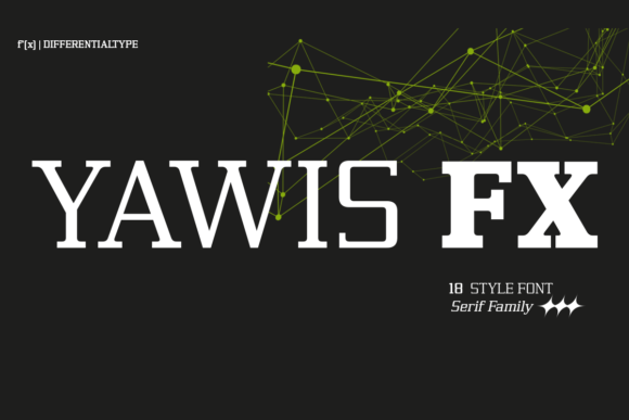 Yawis FX Font for Editorial Design